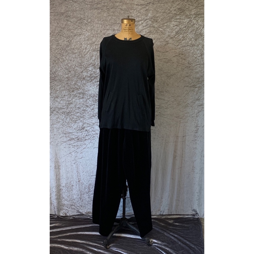Sonia Rykiel black pant velvet set